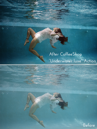 Free photoshop actions: underwater luxe