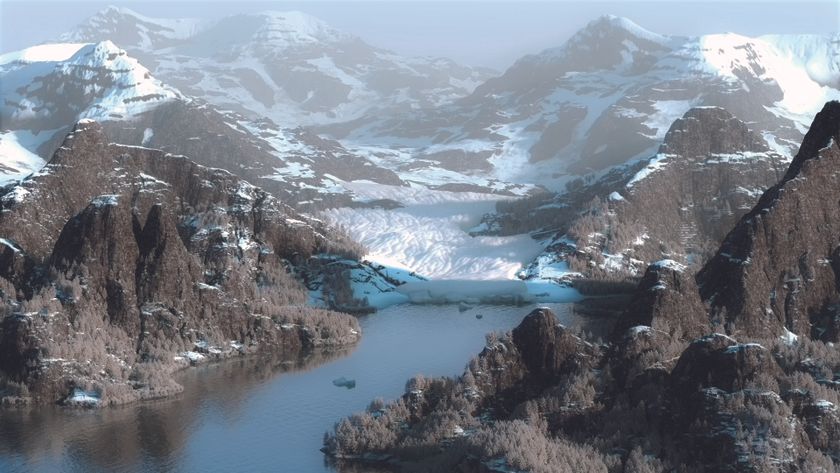 Houdini, everything you need to know; a snowy and rocky mountain scene