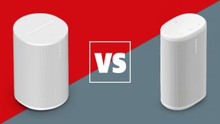 Sonos Era 100 vs Sonos Play speakers as a versus banner image
