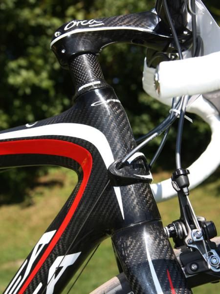 The revamped Orca gets a tapered front end and bigger down tube for improved front end rigidity and handling precision.