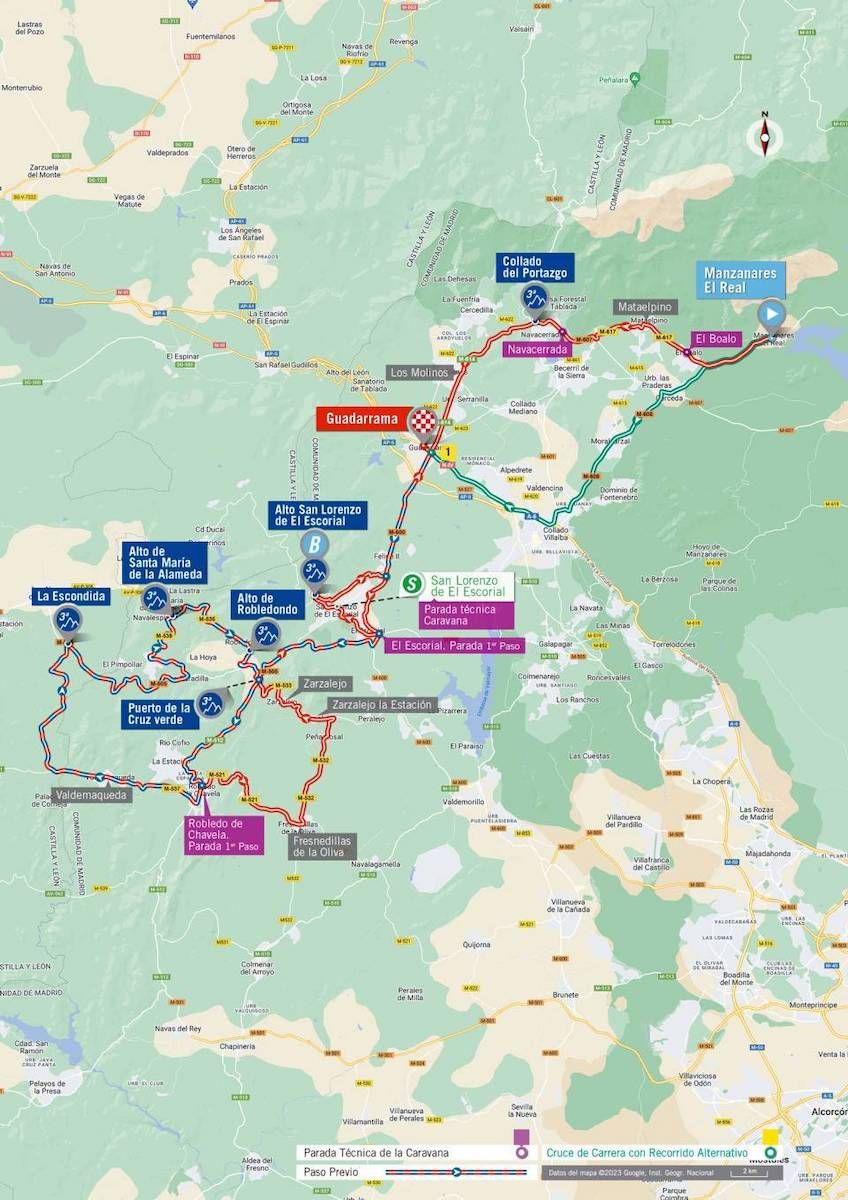 Route of stage 20 of la Vuelta a Espa&ntilde;a 2023