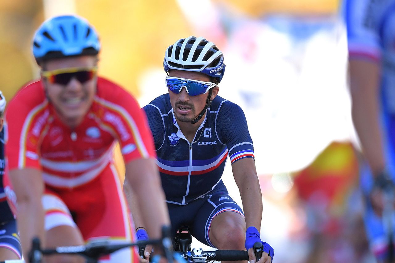 Julian Alaphilippe (France) finished eighth in Innsbruck last year