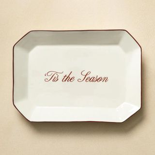 'Tis the Season Platter against a cream background.