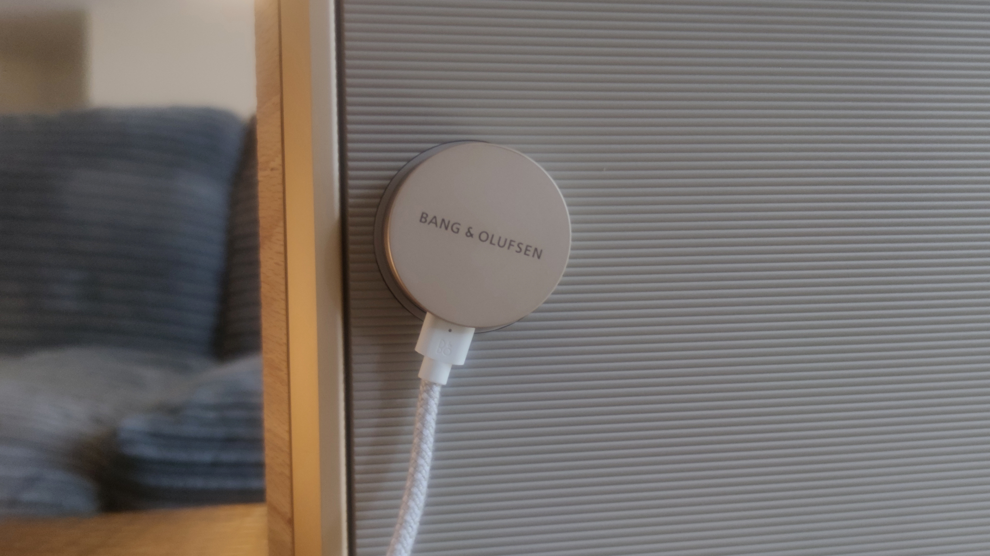 The Bang and Olufsen Beosound Level on a table