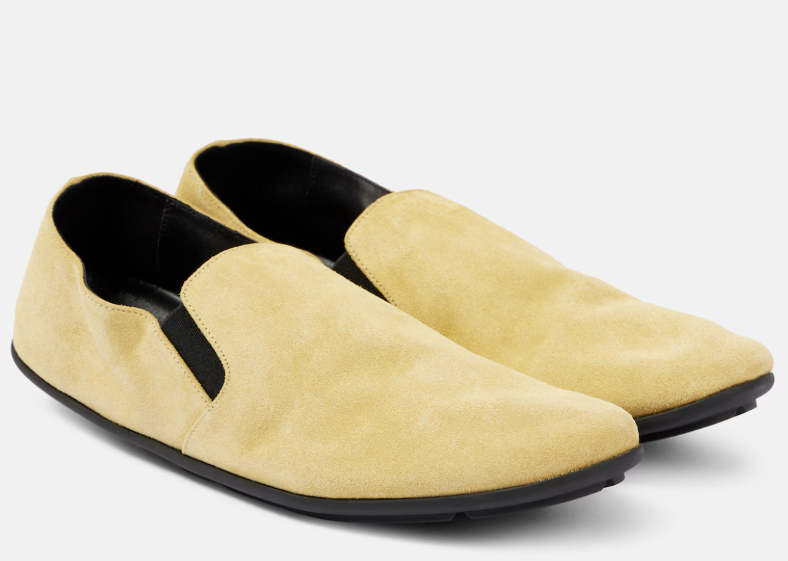 The Row, Vincit Suede Loafers (Were $1,100)
