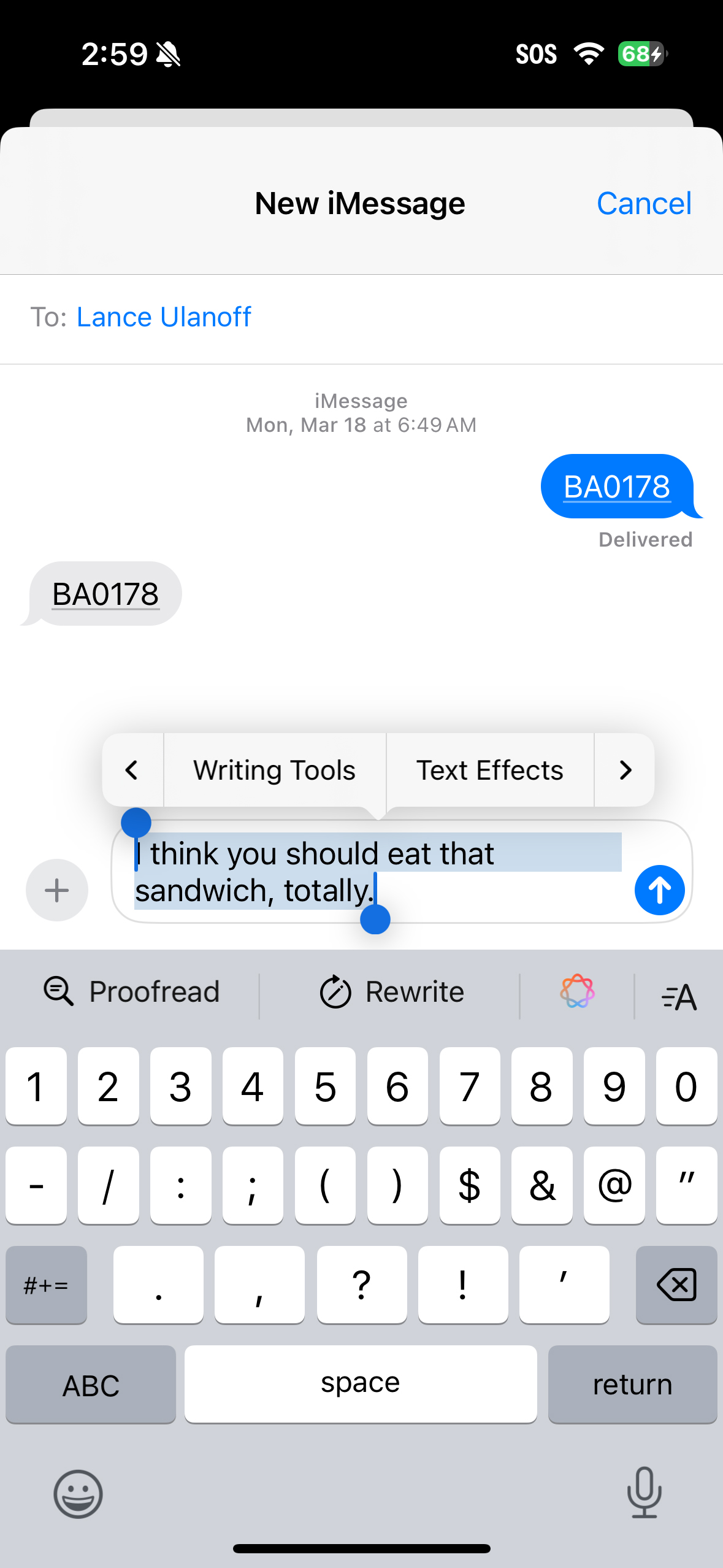 iOS 18 1 hands on iMessage