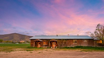 Exterior of Robert Redford’s Utah ranch