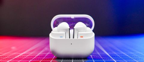 Samsung Galaxy Buds 3 Pro on a tabletop