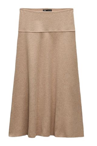 Voluminous Soft Midi Skirt