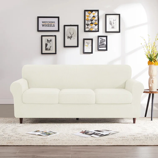 ivory white slipcover sofa lifestyle image