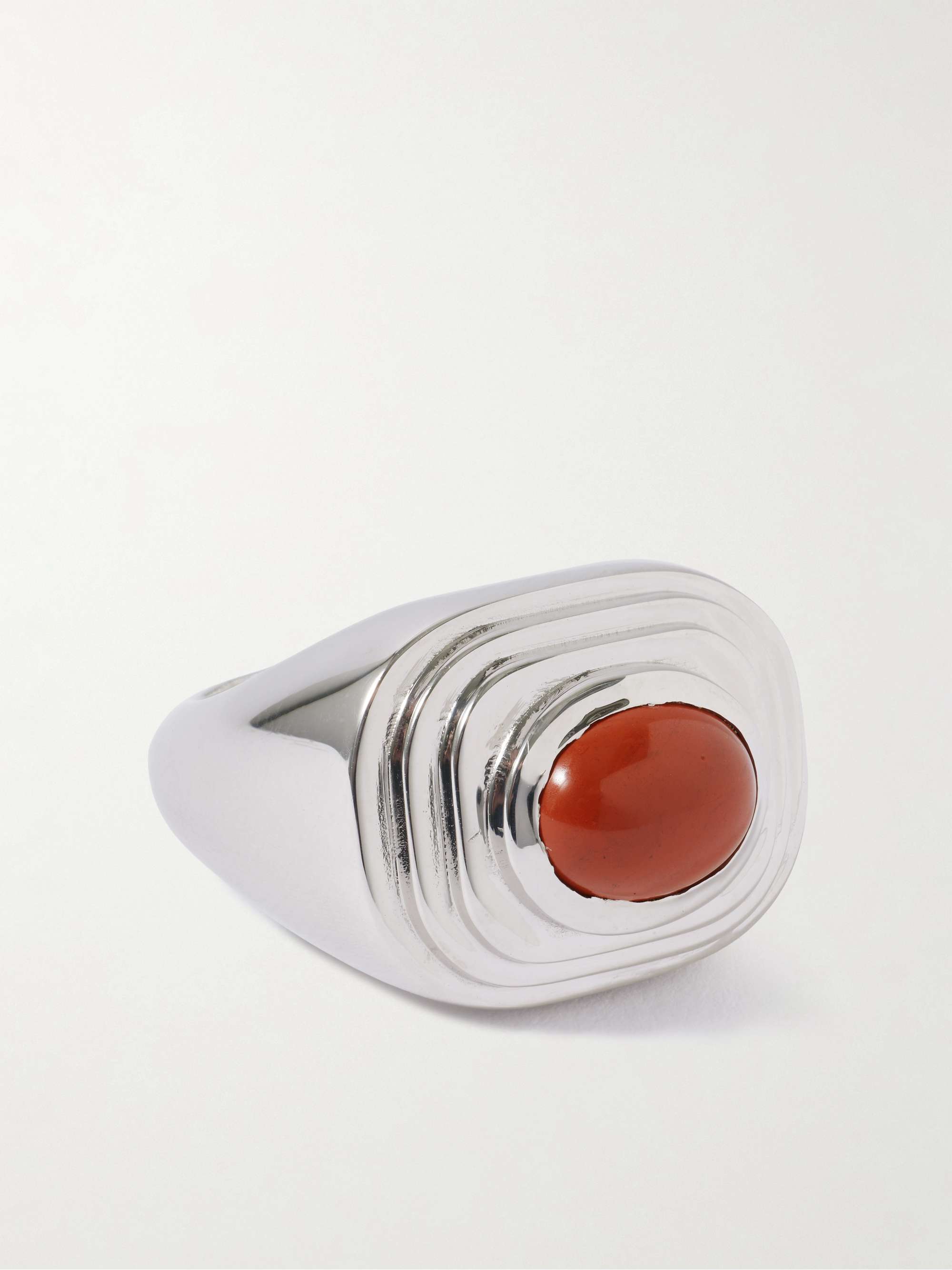 The Deco Silver Jasper Ring