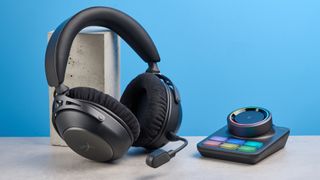 A HyperX Cloud Alpha 2 wireless gaming headset