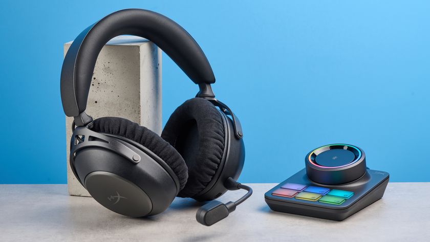 A HyperX Cloud Alpha 2 wireless gaming headset