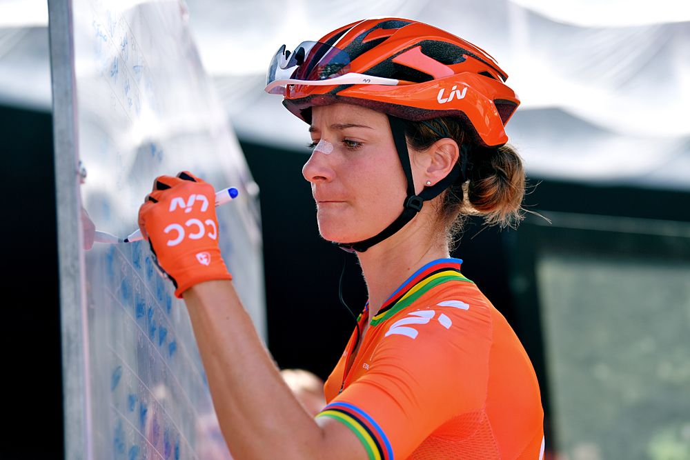 Marianne Vos (CCC-Liv) ahead of stage 2 at the Giro Rosa in Viu