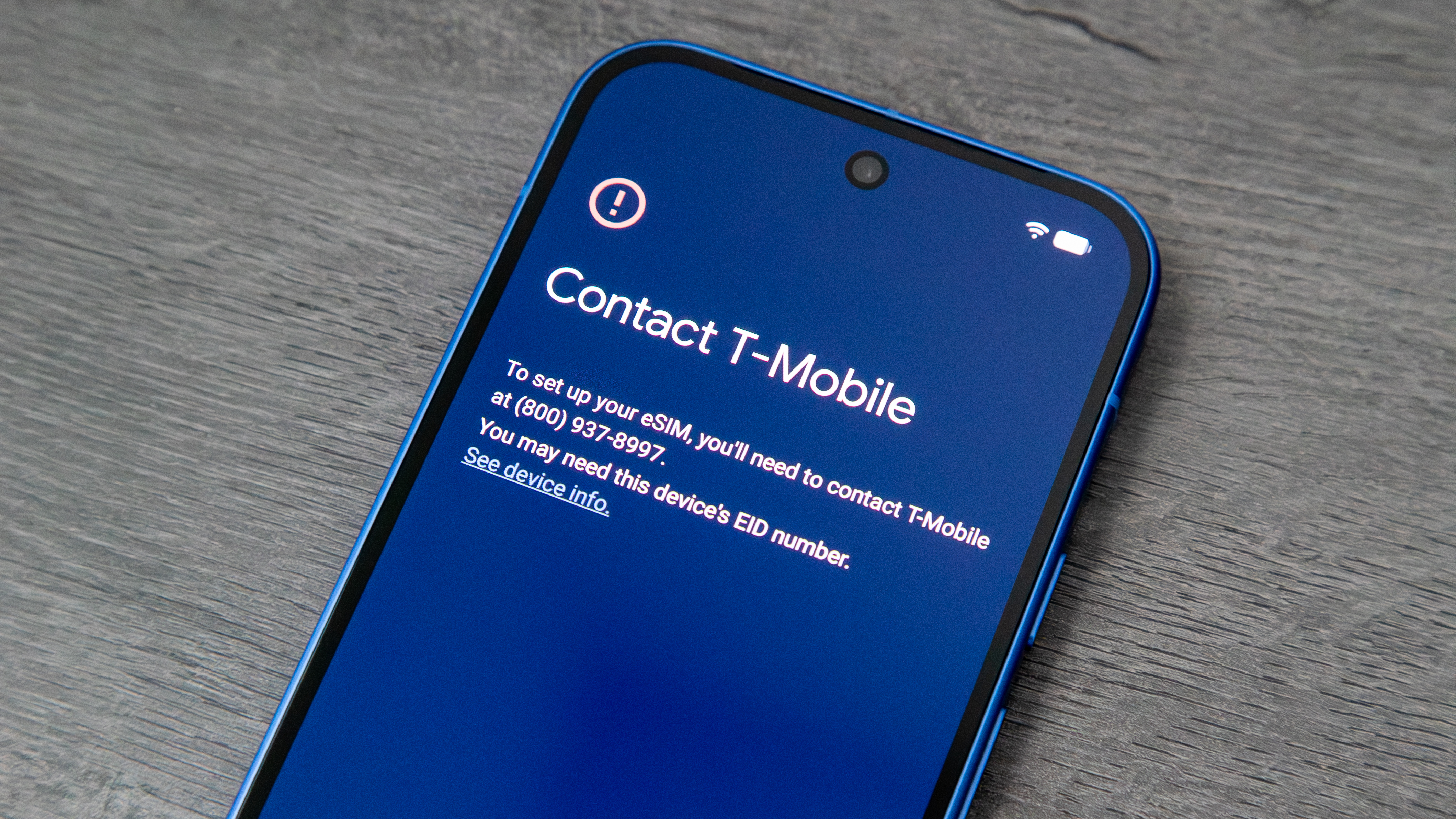 Pixel 10 eSIM transfer failure message