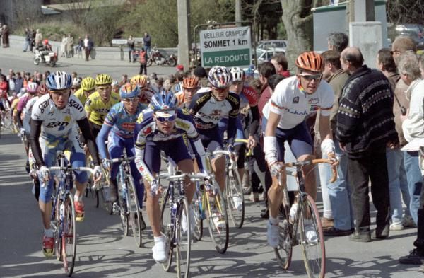 Bartoli, Sorensen, Virenque, Jalabert and Sunderland in 1997