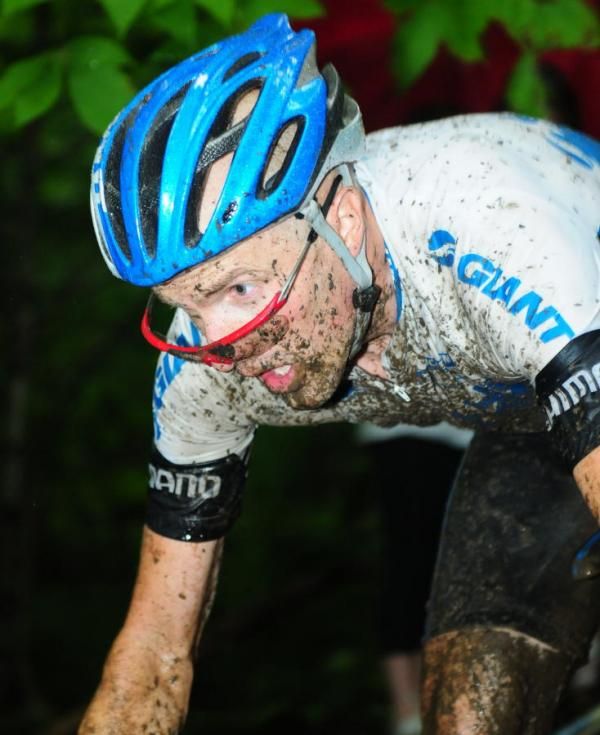 Carl Decker (Giant) having one of his best World Cup races.