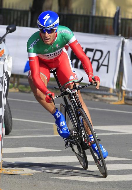 Italian time trial champion Adriano Malori (Lampre-ISD)