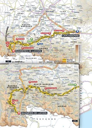 Map for the 2014 Tour de France stage 16