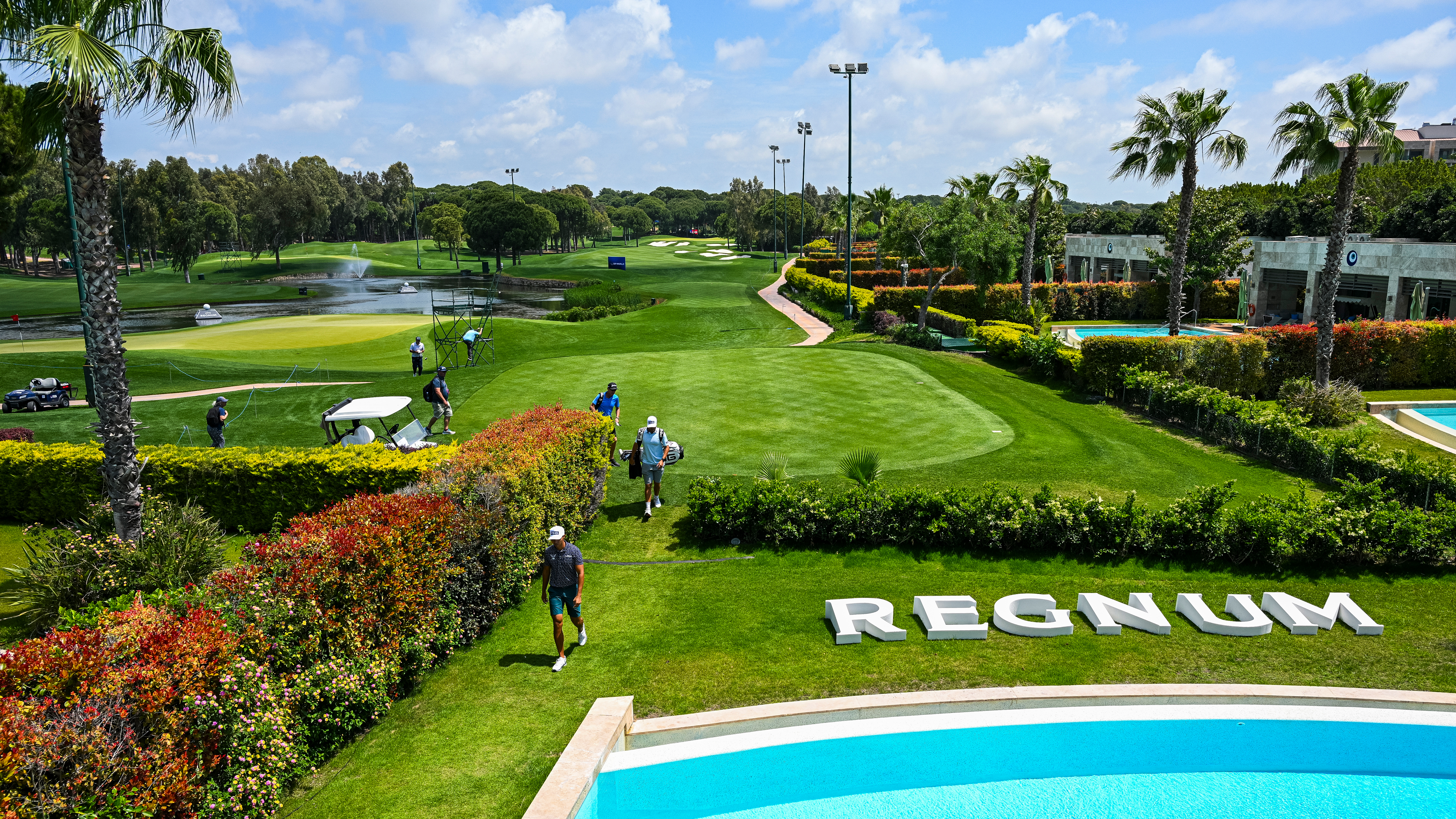 A look down the 16th fairway at Regnum Carya Golf Club in 2025