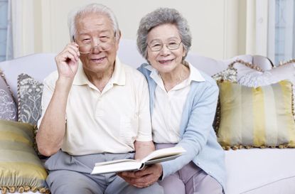 senior asian couple