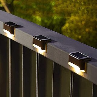 Solpex Solar Deck Lights Outdoor 16 Pack, Solar Step Lights Waterproof Led Solar Lights for Outdoor Stairs, Step , Fence, Yard, Patio, and Pathway(warm White)