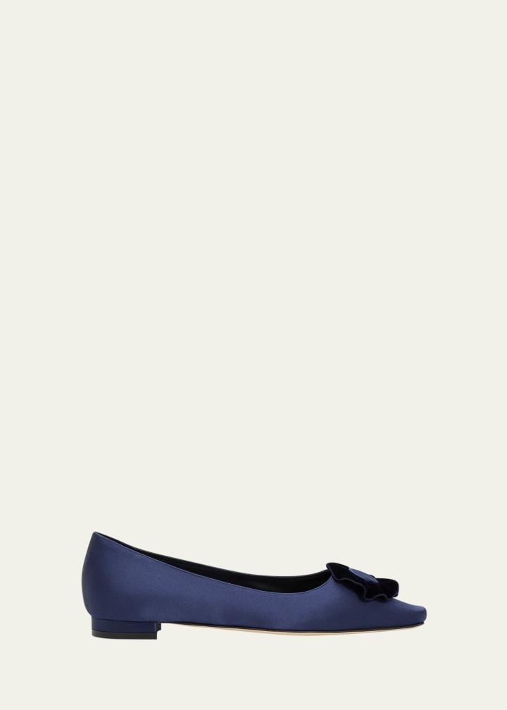 Fortan Satin Ballerina Flats