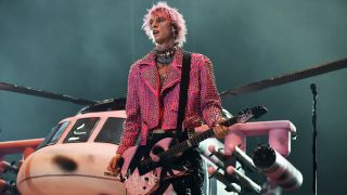 Machine Gun Kelly performs during the 2022 Lollapalooza day two at Grant Park on July 29, 2022 in Chicago, Illinois