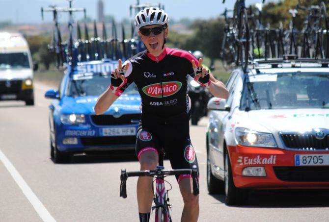 Simone Petilli (Area Zero), visibly happy of racing in Castilla y Le&oacute;n