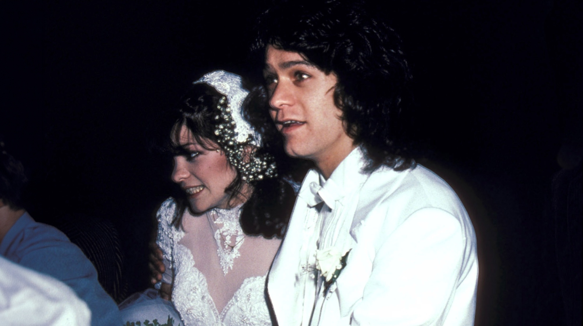 Valerie Bertinelli and Eddie Van Halen at the St. Paul's Catholic Church in Westwood, California, 1981, April 11, 1981