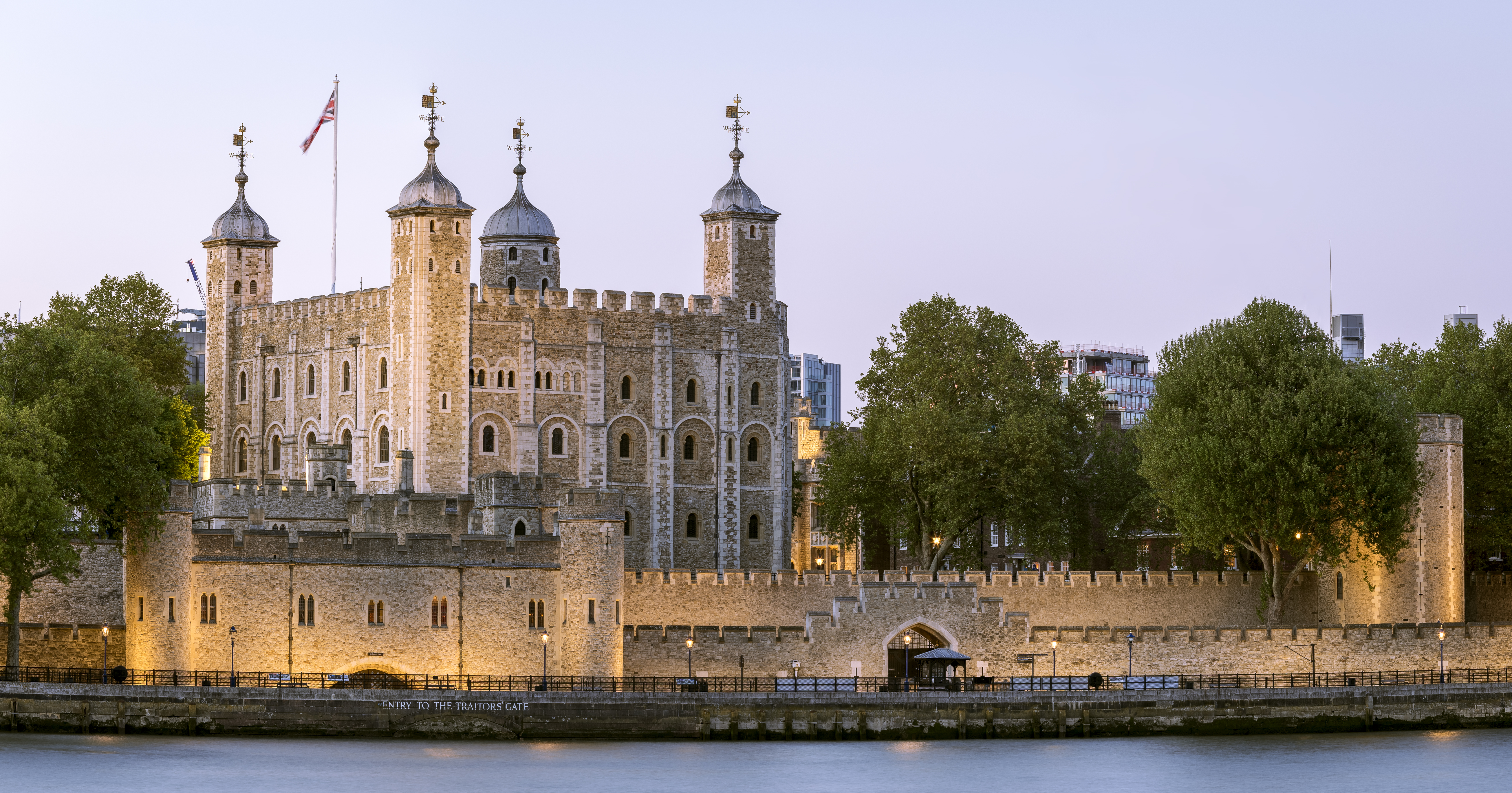 an image of the Tower of London taken at sunset