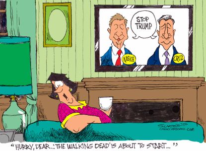 Political Cartoon U.S. Cruz Kasich Dead
