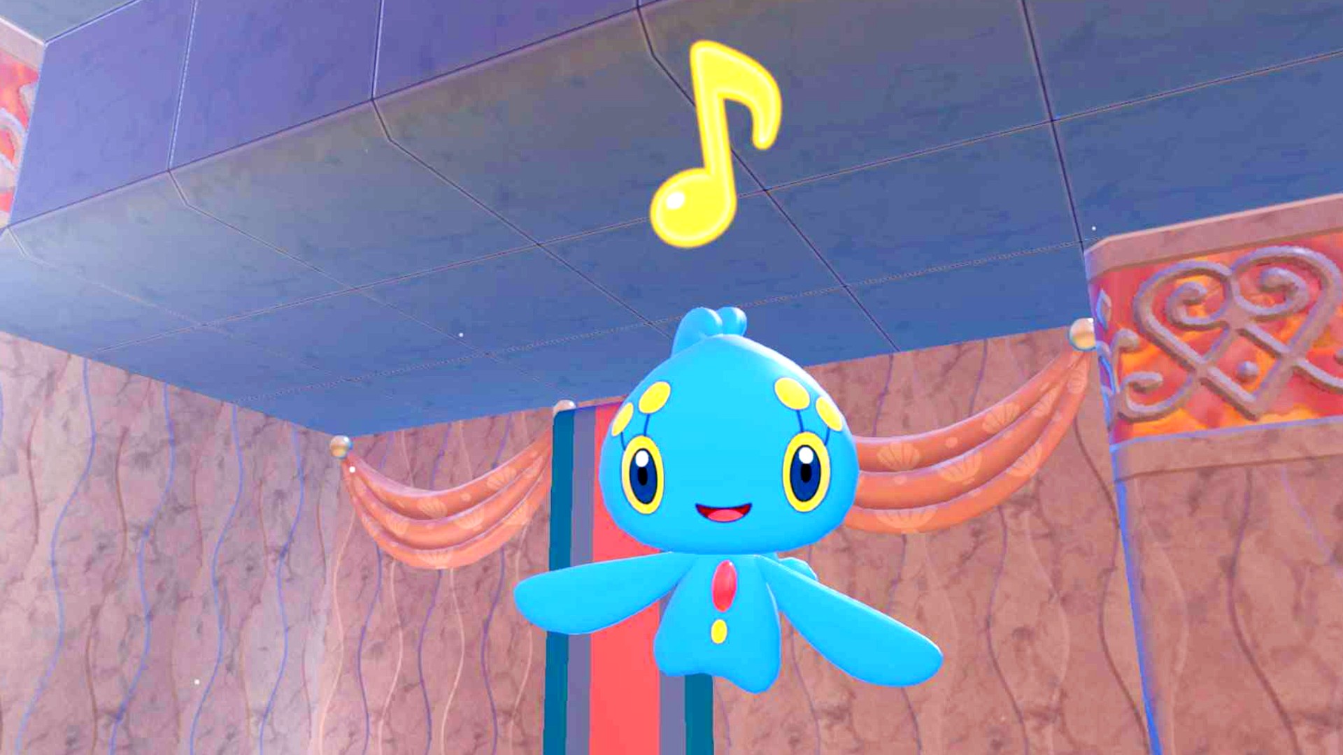 Manaphy smiles in Pokemon Pokopia.