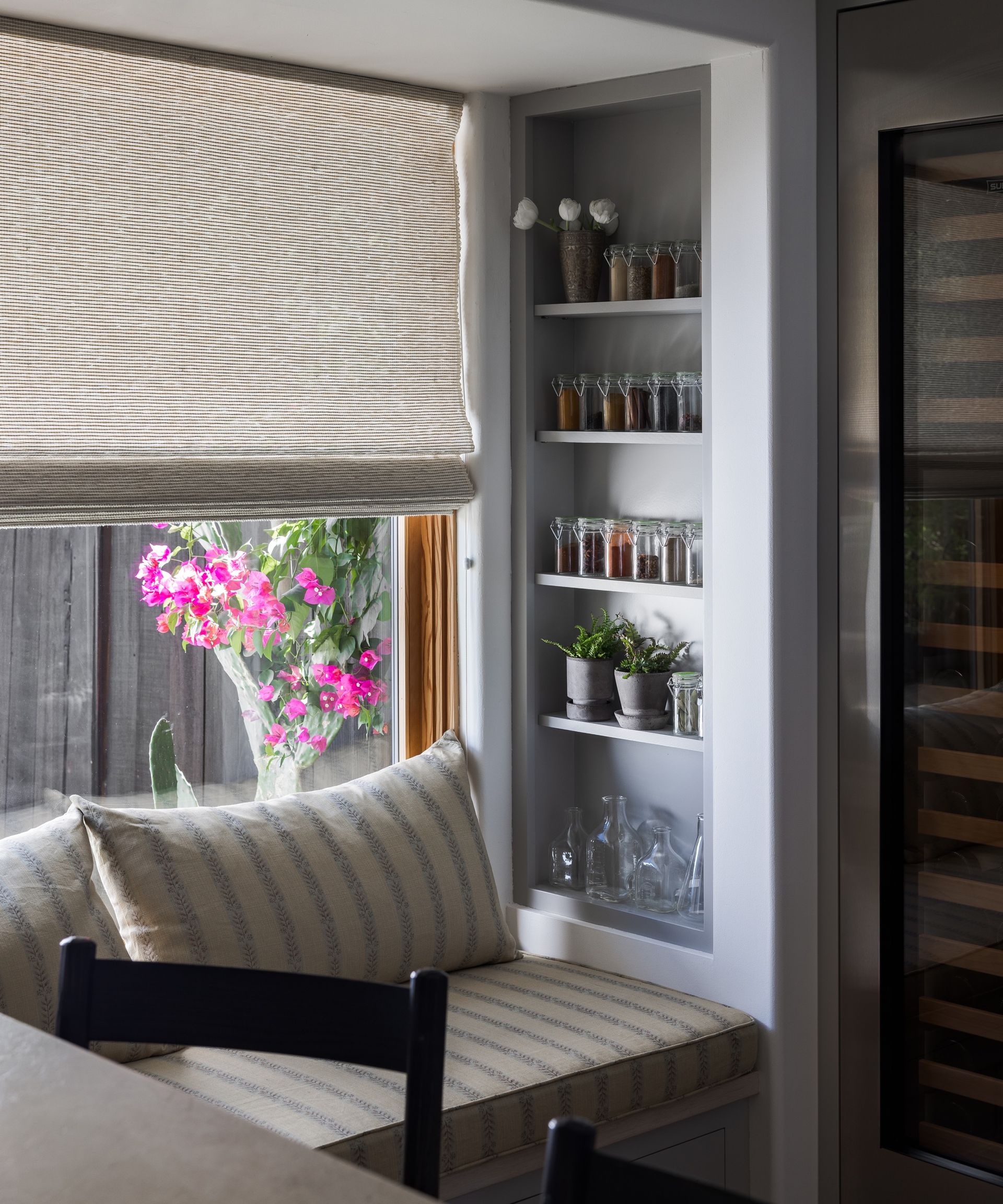 small kitchen banquette seating by Innen Studio