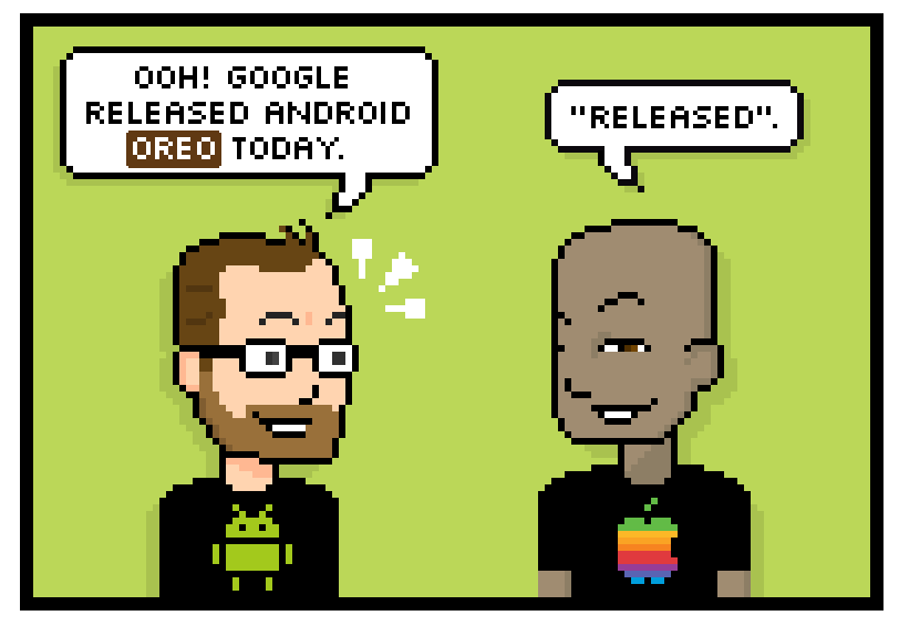 ooh! google released android oreo today. released