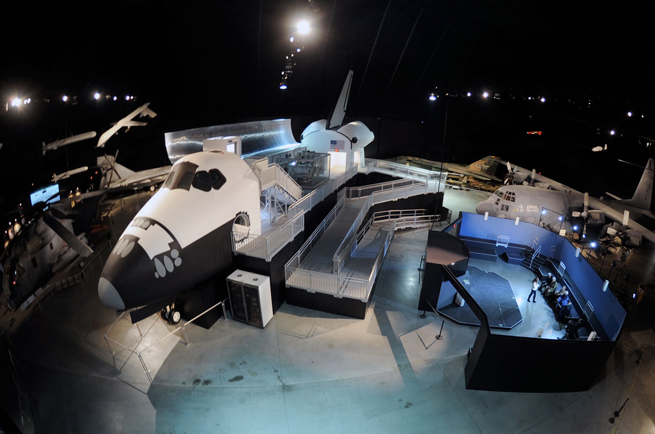 US Air Force&#039;s Space Shuttle Exhibit Crew Compartment Trainer