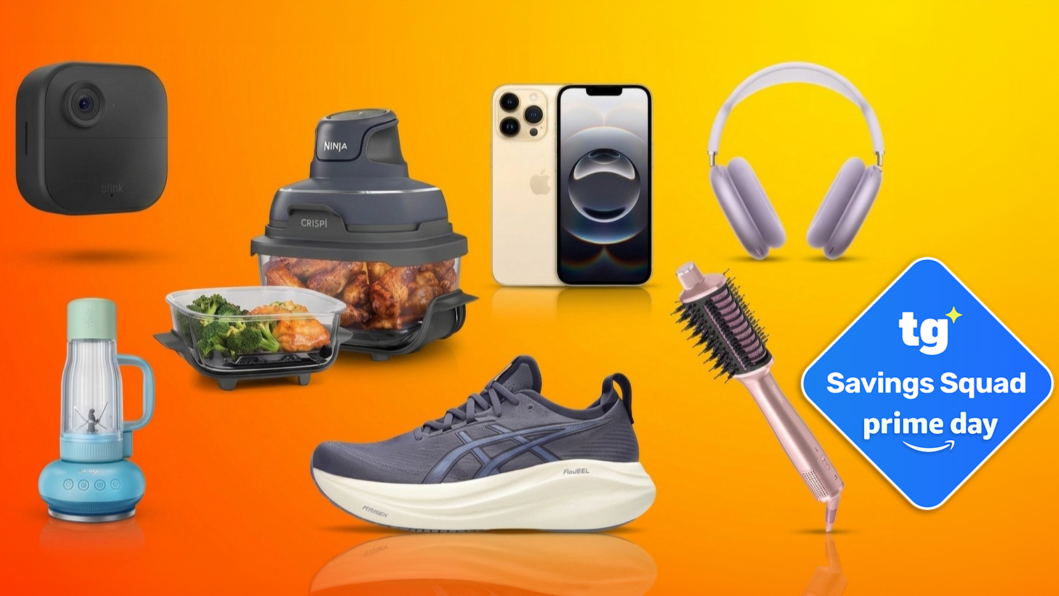Various products with Tom's Guide Savings Squad Prime Day badge overlaid