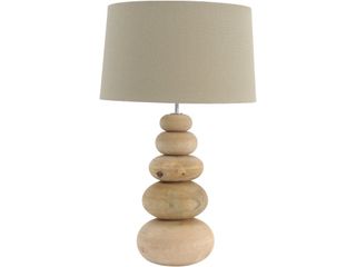 Milford 5 Wood Pebbles Table Lamp
