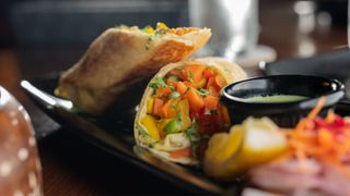 Veggie roast Yorkshire pudding wrap