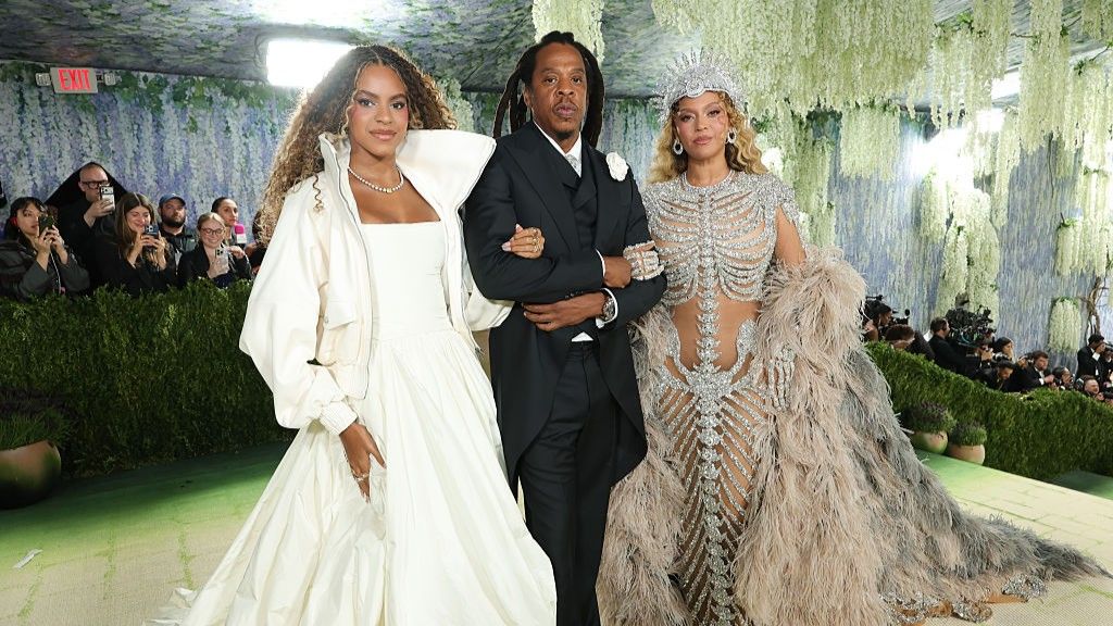 Beyonce, Jay-Z and Blue Ivy at the 2026 Met Gala celebrating