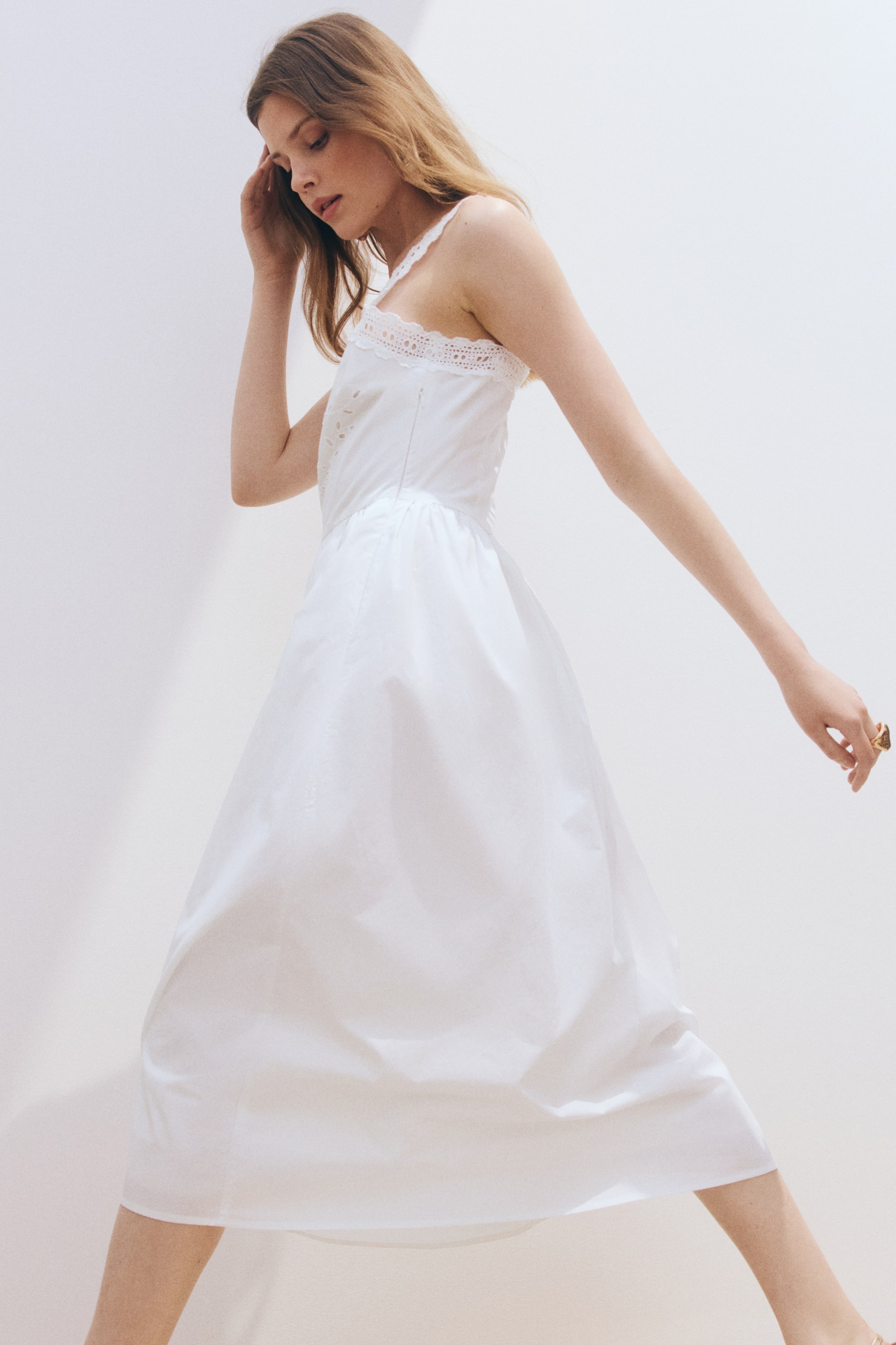 Broderie Anglaise Cotton Dress