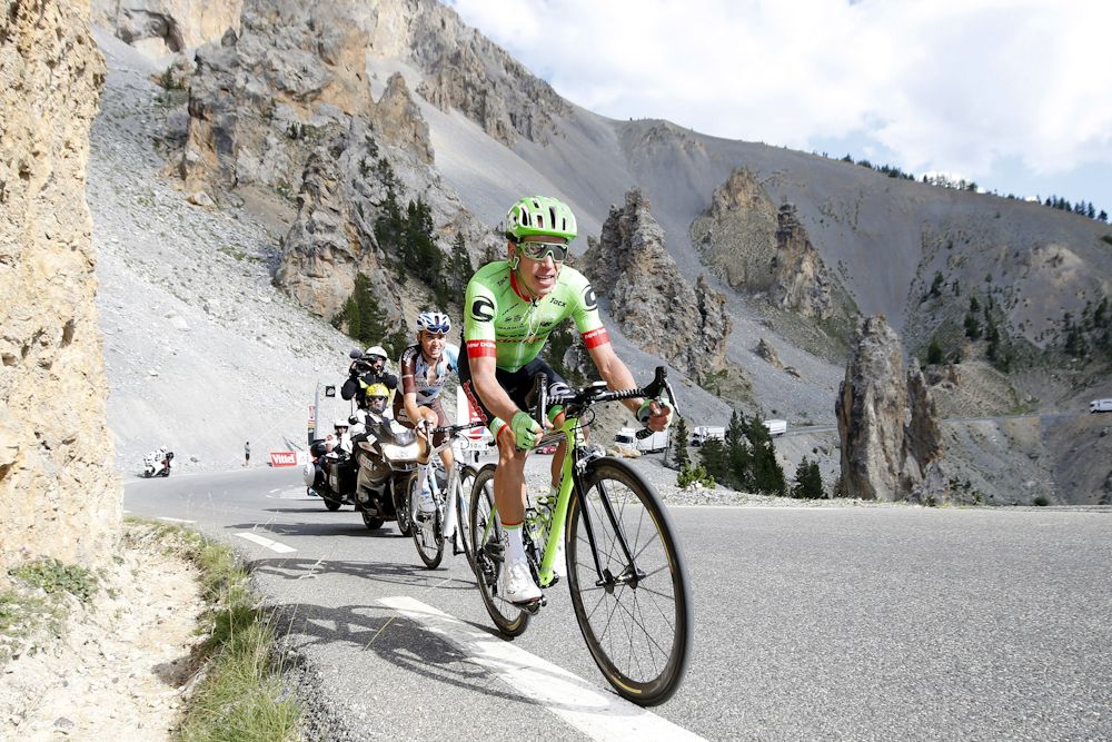 Rigoberto Uran slipped one place to third during stage 18 at the Tour de France