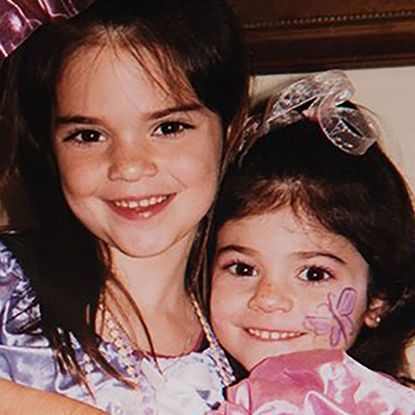 Kylie and Kendall Jenner as children.