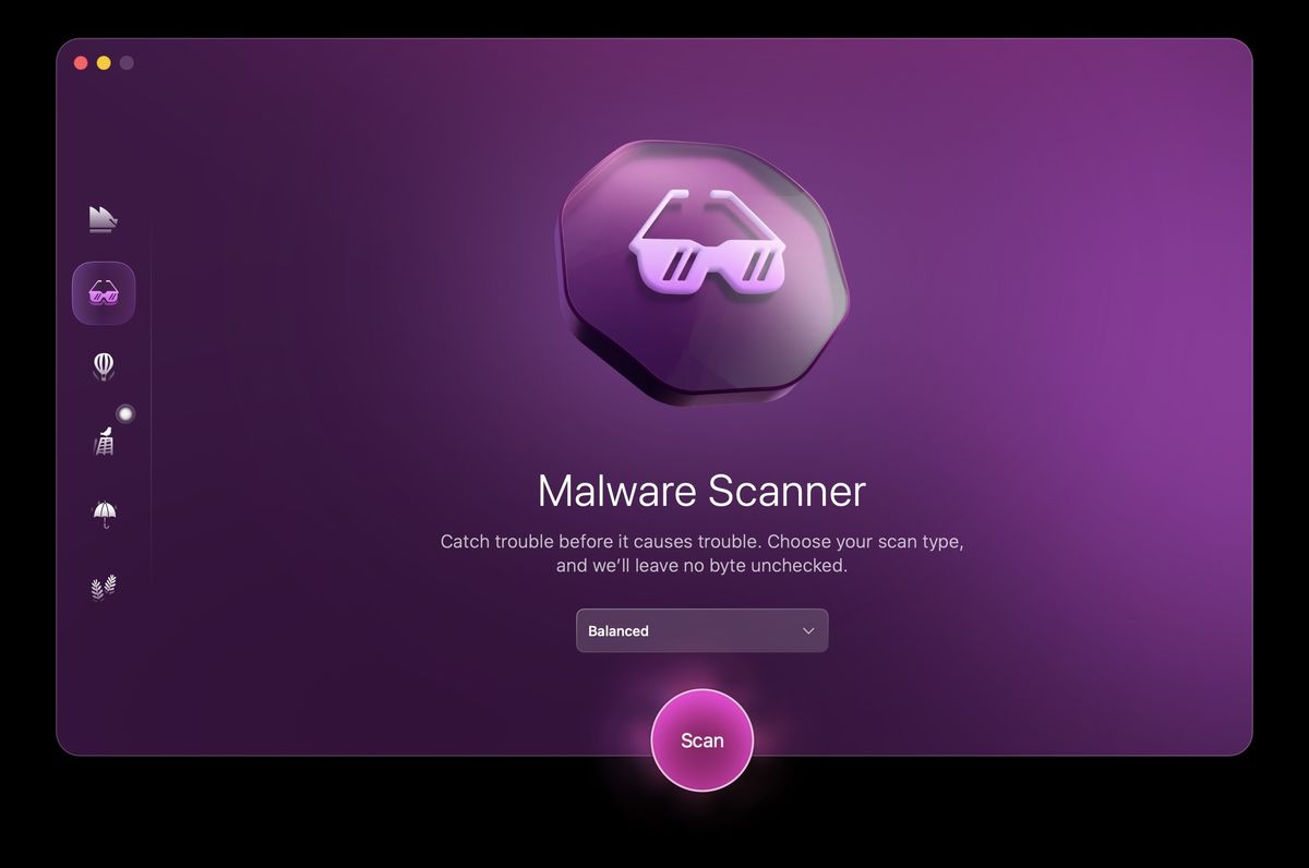 A screenshot of the MacPaw Moonlock malware scanner in action