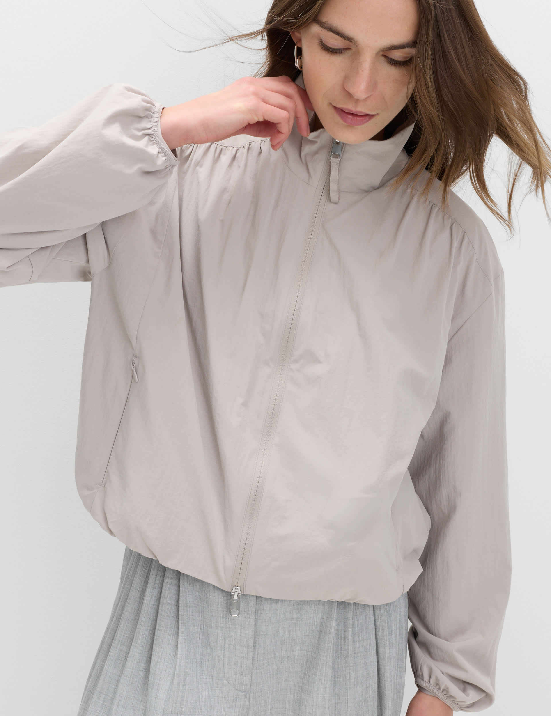 Stormwear&amp;trade; Lightweight Funnel Neck Gathered Jacket