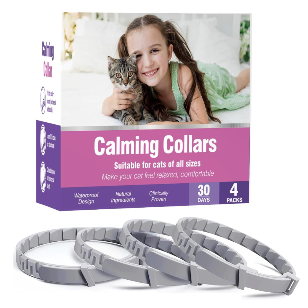 Illustration of Relaxing Cat Collar For Emergency Situations