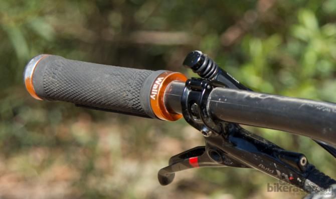 Wallace's nickname 'Wally' is engraved into the lockrings of these ODI Ruffian MX grips