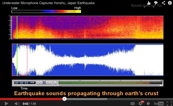 Earthquake sounds