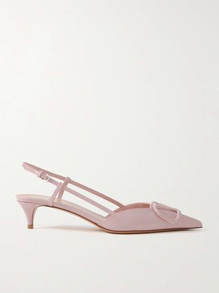 Vlogo 40 Patent-Leather Slingback Pumps