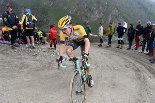 Steven Kruijswijk on stage twenty of the 2015 Tour of Italy (Watson)